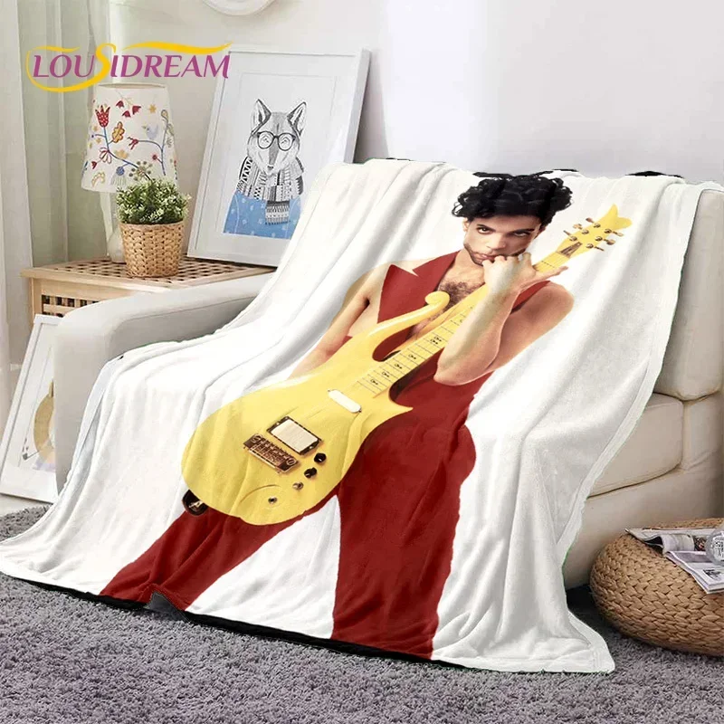 Artist Purple Rain Prince Rogers Nelson Soft Flannel Blanket,Throw Blanket Comfortable Blanket for Picnic Beds Sofa Home Bedroom