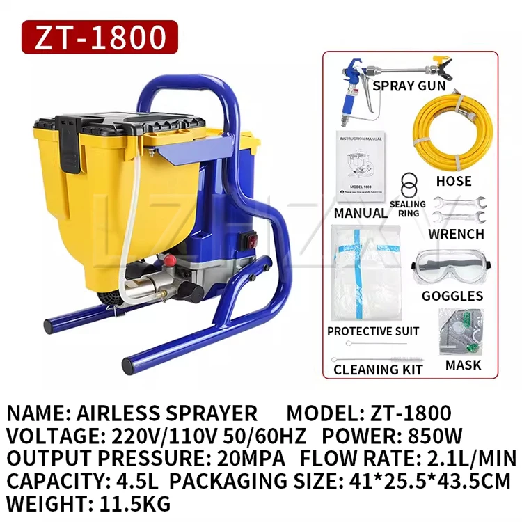 Electric Spray Gun, High-Pressure Atomizing Sprayer, Paint, Automotive Coatings,