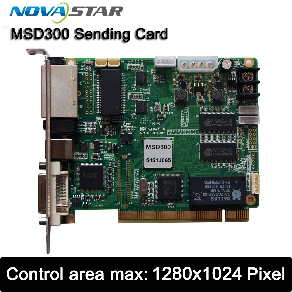 

NovaStar MSD300-1 Sending Card,P2 P2.5 P3 P4 P5 P6 P8 P10 Full color LED display Asynchronous sending card.