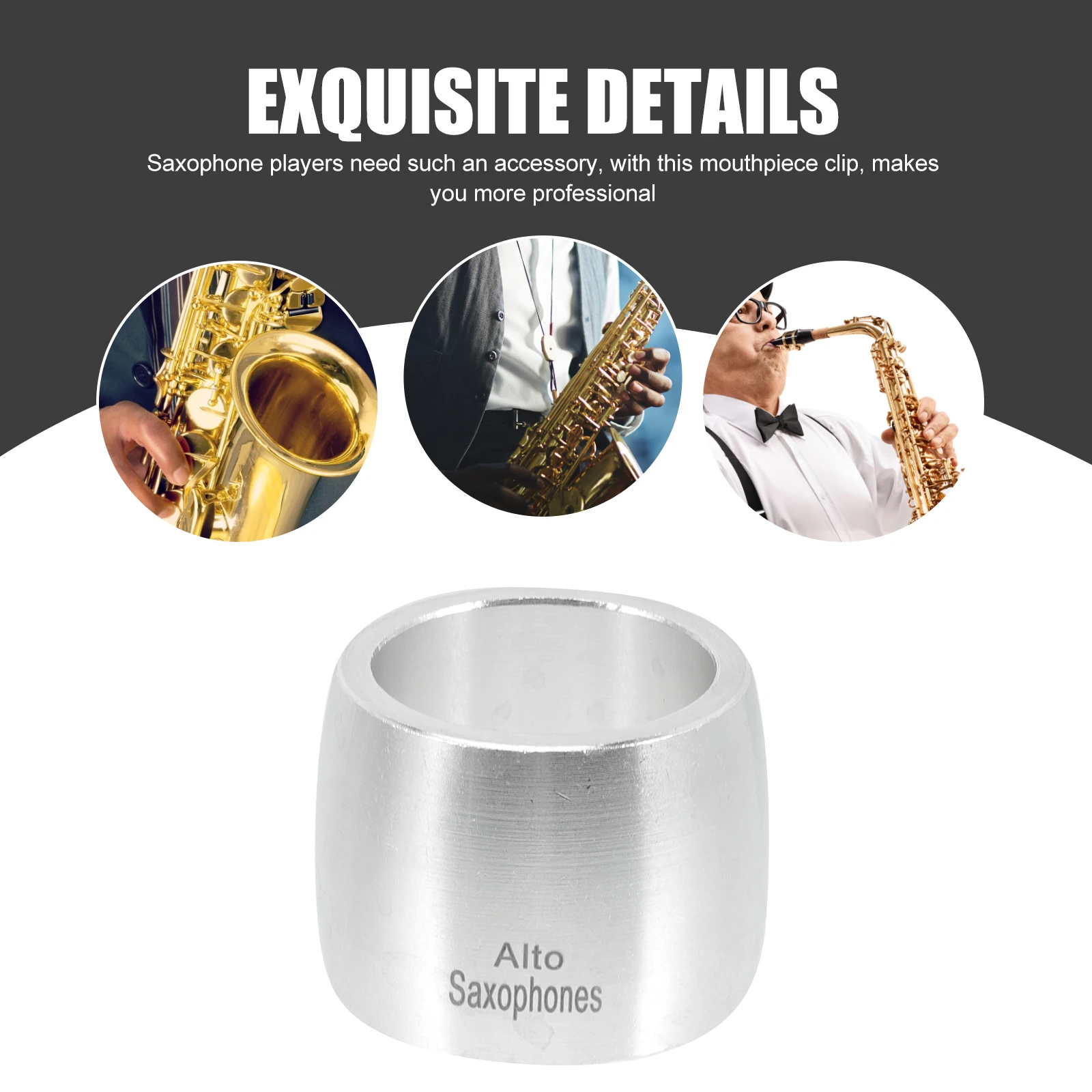 

Clarinet Clip for Holder Mouthpiece Reed Woodwind Instrument Repair Tools Metal Parts Accessories Clamp