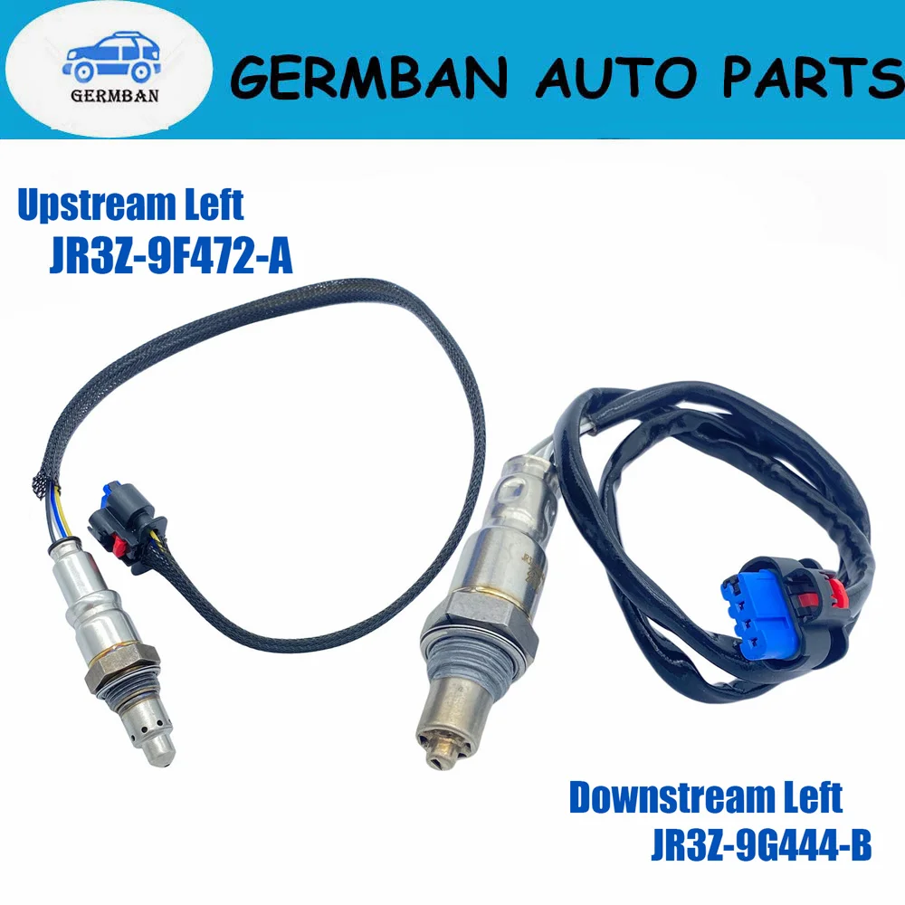 JR3Z-9F472-A JR3Z-9G444-B 2X Upstream Left&Downstream Left Oxygen Sensor For 2018-2023 Ford Mustang 5.0L DY1607, DY1441