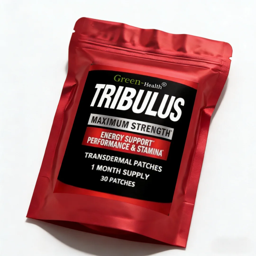 Tribulus Terrestris Extract Transdermal Patches Energy Booster with Estrogen Blocker 30 Patches One Month Supply for Fitness