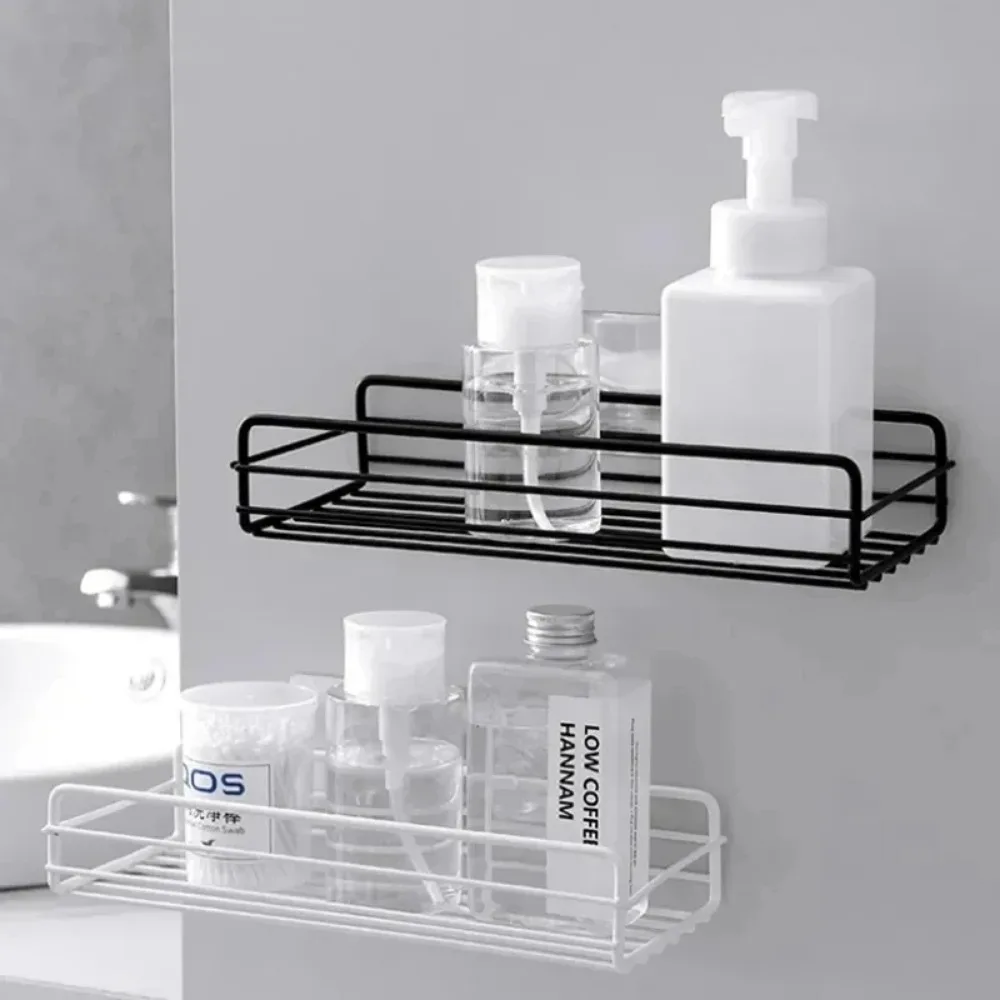 1PCS Bathroom Shower Shelf No-Drill Metal Corner Racks Home Shelf Shower Storage Shelf Bracket Organization Hanger