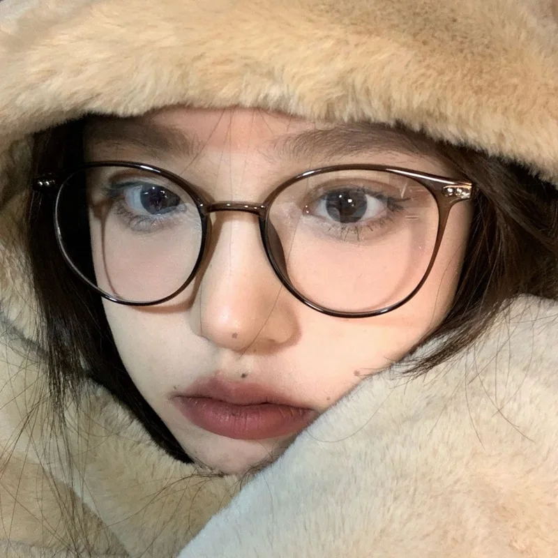 

2021 New unisex round polygon glasses for men women metal frame glasses plain glasses Nearsighted Eyewear Glasses -1.0 -2.5 -2