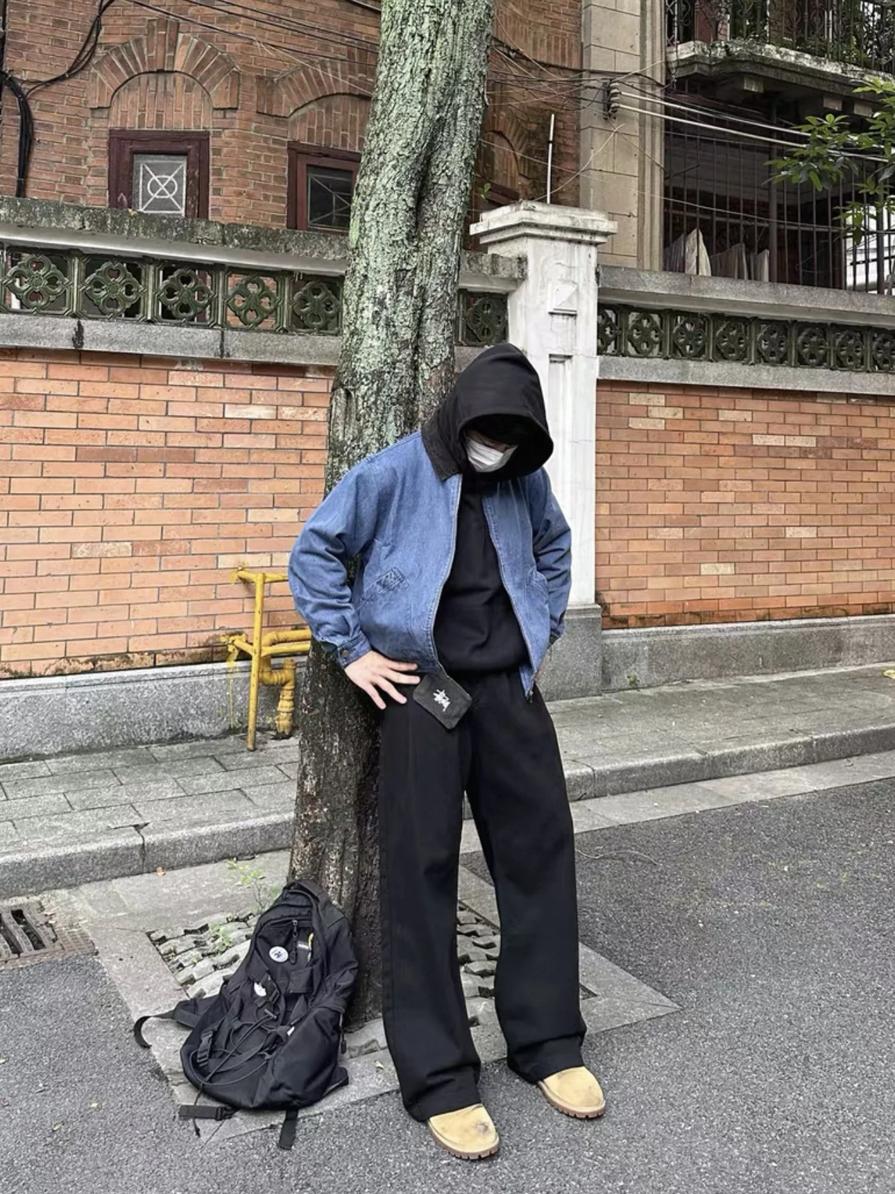 

Ретро American Waed Blue ort Denim Jaet ex Autumn Cleanfit Color Blo Детройт Пальто Свободного покроя Подростковое Обычное Све