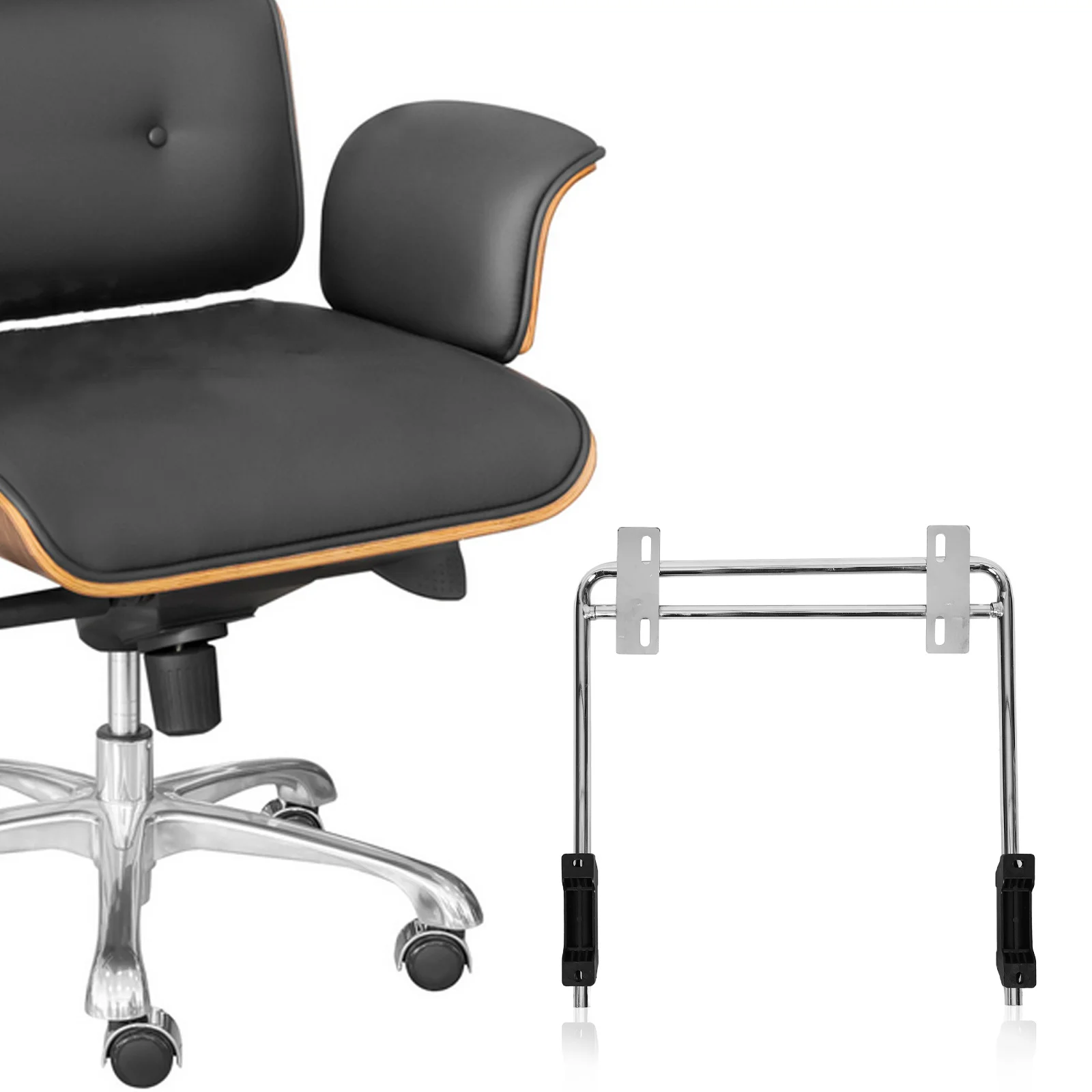 Office Chair Footrest Iron Material Retractable Design For Home Office Work Gaming Chair Accessory Comfortable Foot Pad Relief