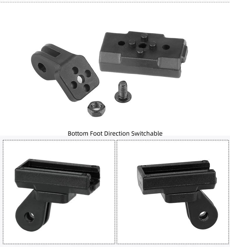 Lampenständer für Scheinwerfer EOS530/520 für Rockbros/Blackbird L3 Lenkervorbau Gabel Helmhalterung Adapter Richtung ändern – Detail 3