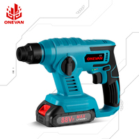ONEVAN 1000W 3600RPM Electric Rotary Hammer Rechargeable Electric Hammer Impact Drill Woodworking Tools For 21V  18V Battery