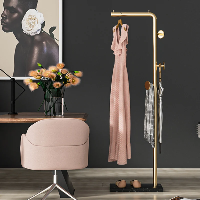Schlafzimmer Metall Kleidung Rack Halle Wäsche Rack Lagerung Stehen Schmale Mantel Racks Hut Moderne Ropero Armable Home Möbel YYY30XP