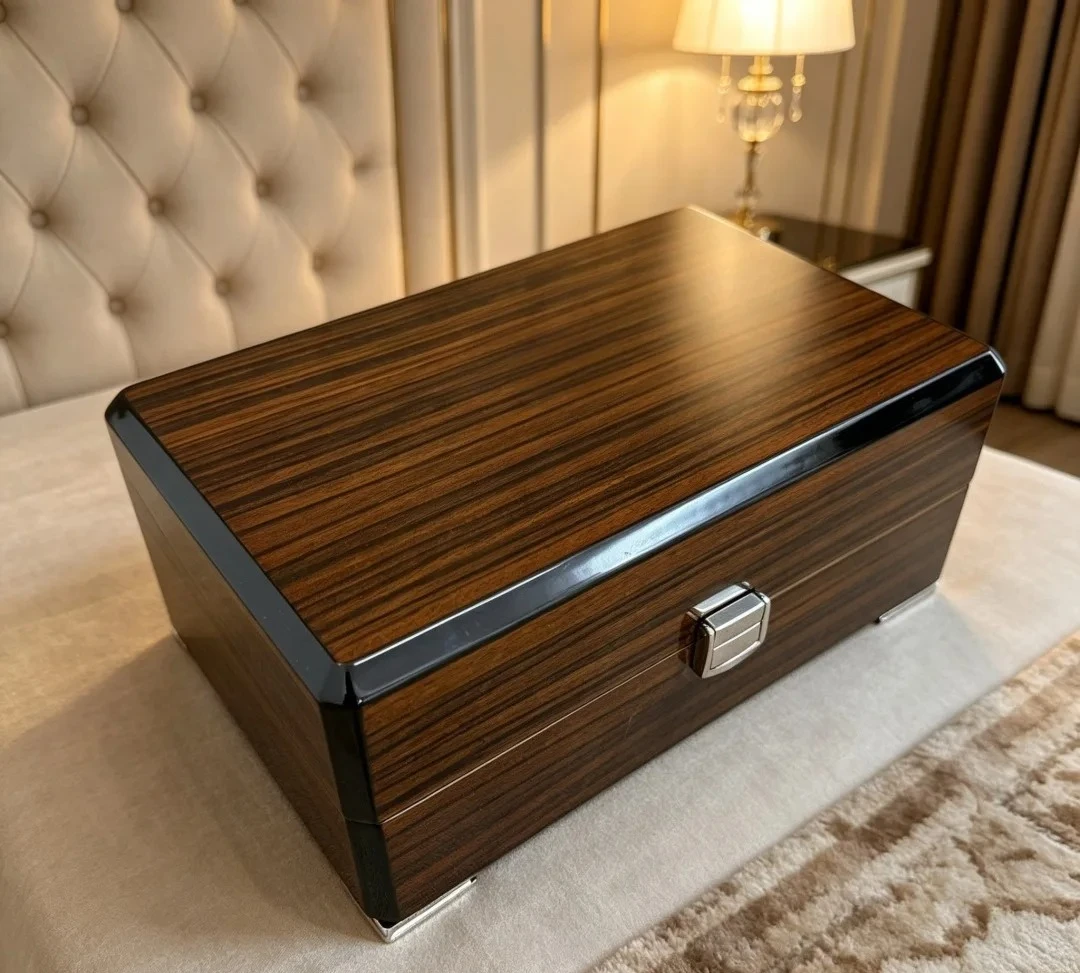 Solid Wood Watch Storage Box Portable Watch Display Case Dustproof Scratch Resistant Watch Organizer