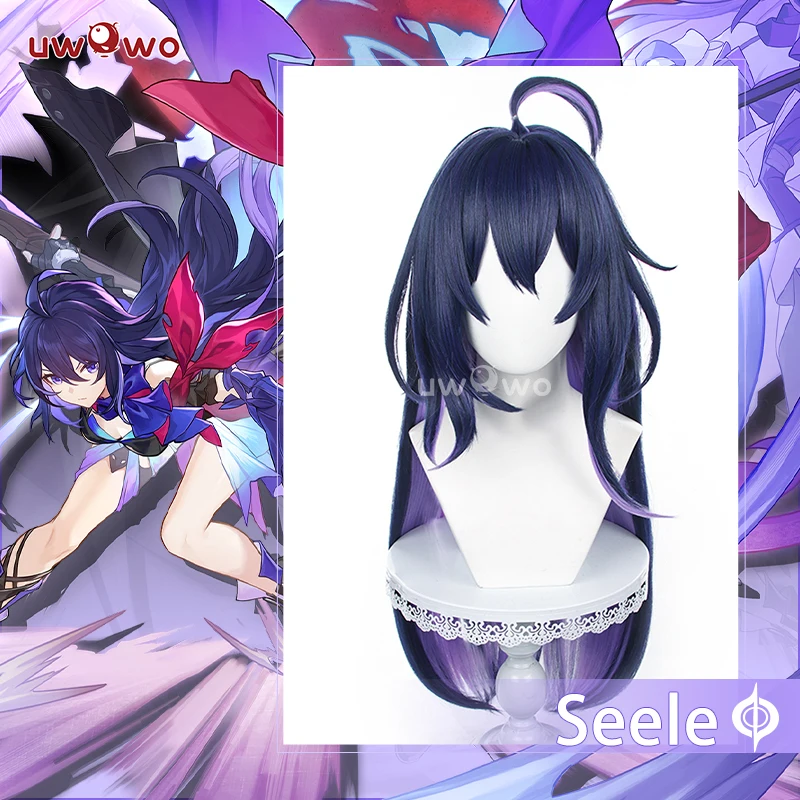 

UWOWO Honkai Star Rail: Seele Cosplay Belobog Wildfire Butterfly HSR Cosplay Wig Long Hair Heat Resistant