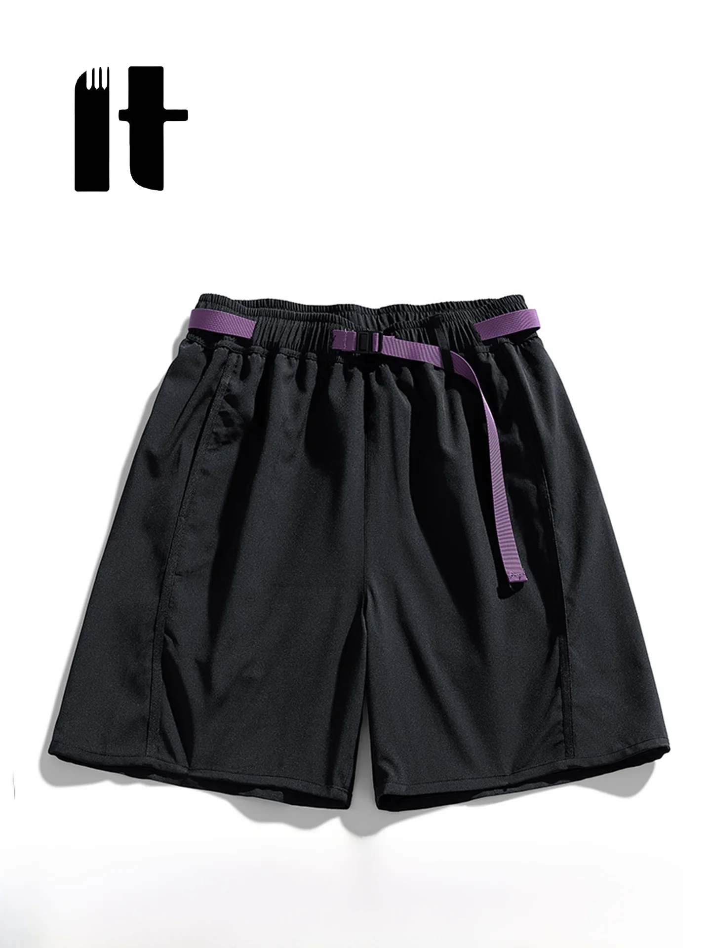 

IT Official Website Men's And Women's Loose Qui Dry Sports orts Summer Ice Silk Beach Casual Mid-Length Pants