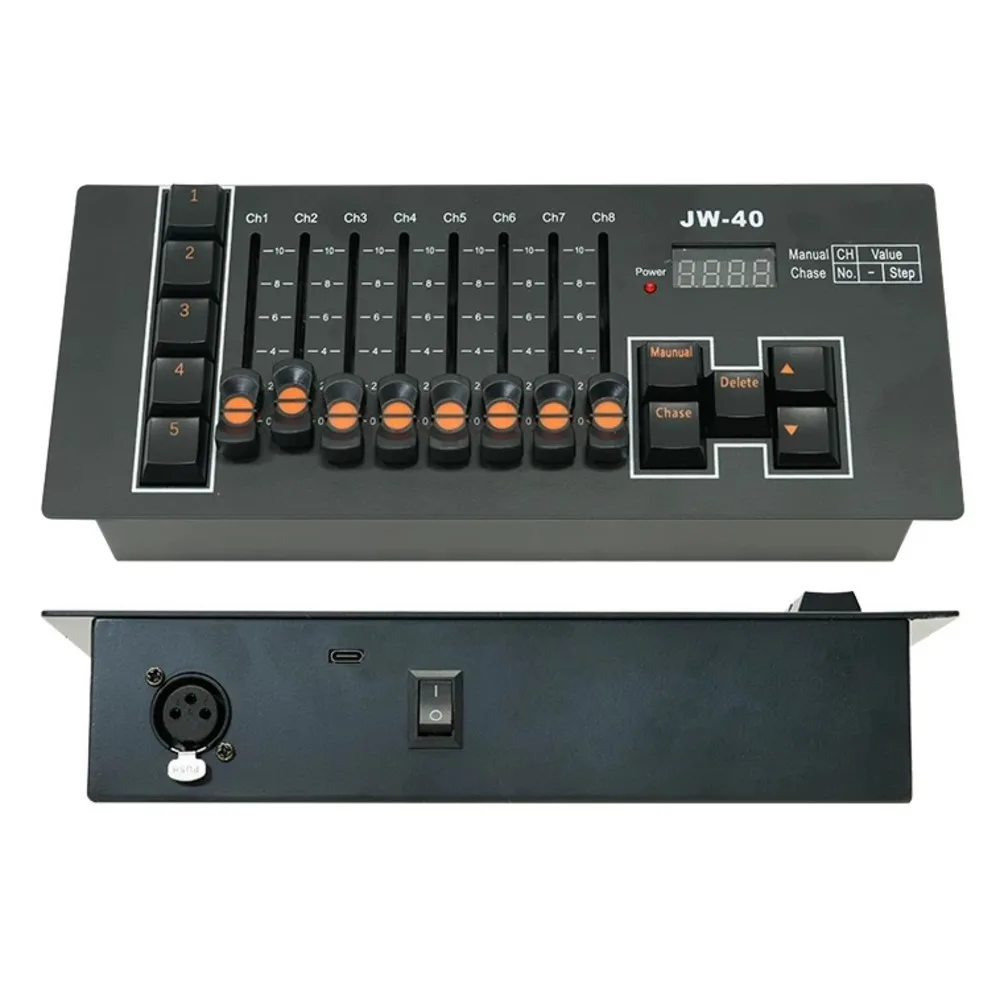 Stage Lights Mini DMX Console DMX512 Machine LED Moving Head Lighting Controller Battery Powered For Wedding Wireless LED Par