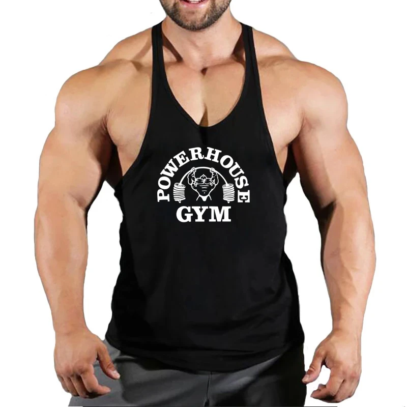 Top na siłownię męska koszulka do kulturystyki Fitness męska kamizelka podkoszulek bluza bez rękawów odzież męska odzież kamizelki typu stringer podkoszulki