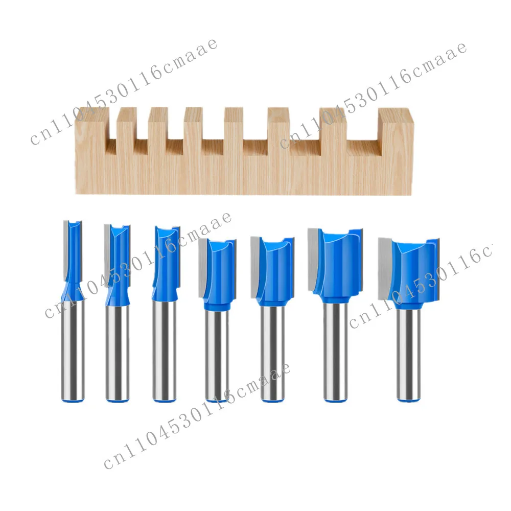 8 mm round shank diameter 6-20 mm. and 20 mm cutting double groove straight milling cutter slotted milling cutter