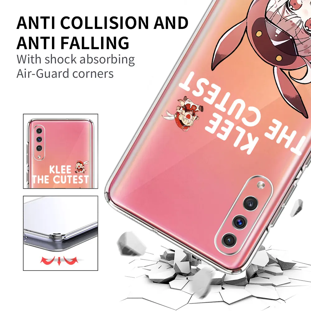 Genshin Impact Cute Case for Samsung Galaxy A04s A10 A20s A7 A01 A02s A03s A20e A30s A40 A6 A70 A70s A50 TPU Soft Phone Cover