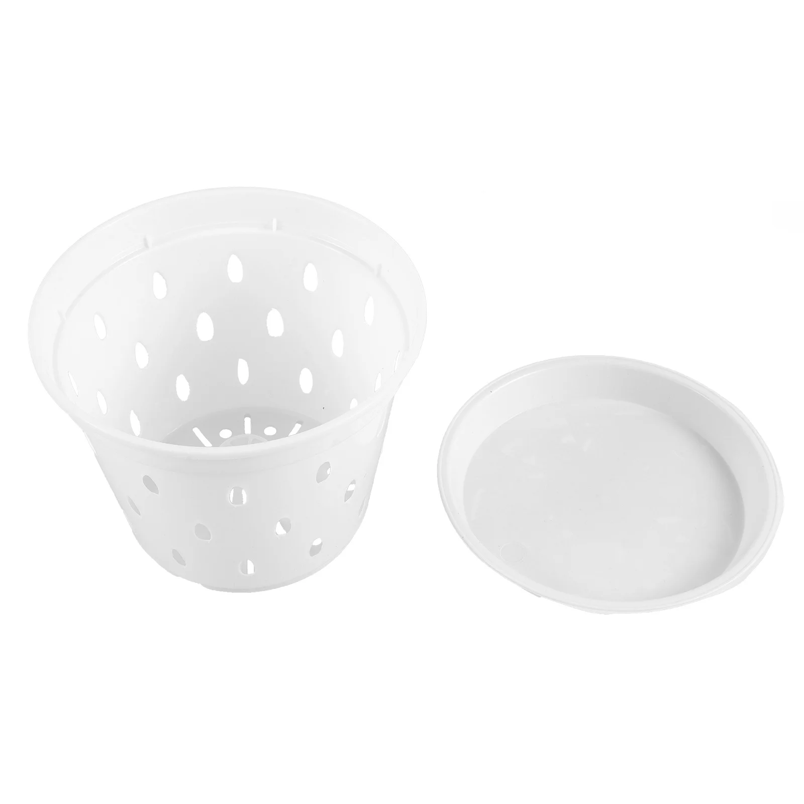 

5 Sets Orchid Planters Transparent Plastic Pots with Drainage Holes for Healthy Root Growth Indoor Outdoor Use