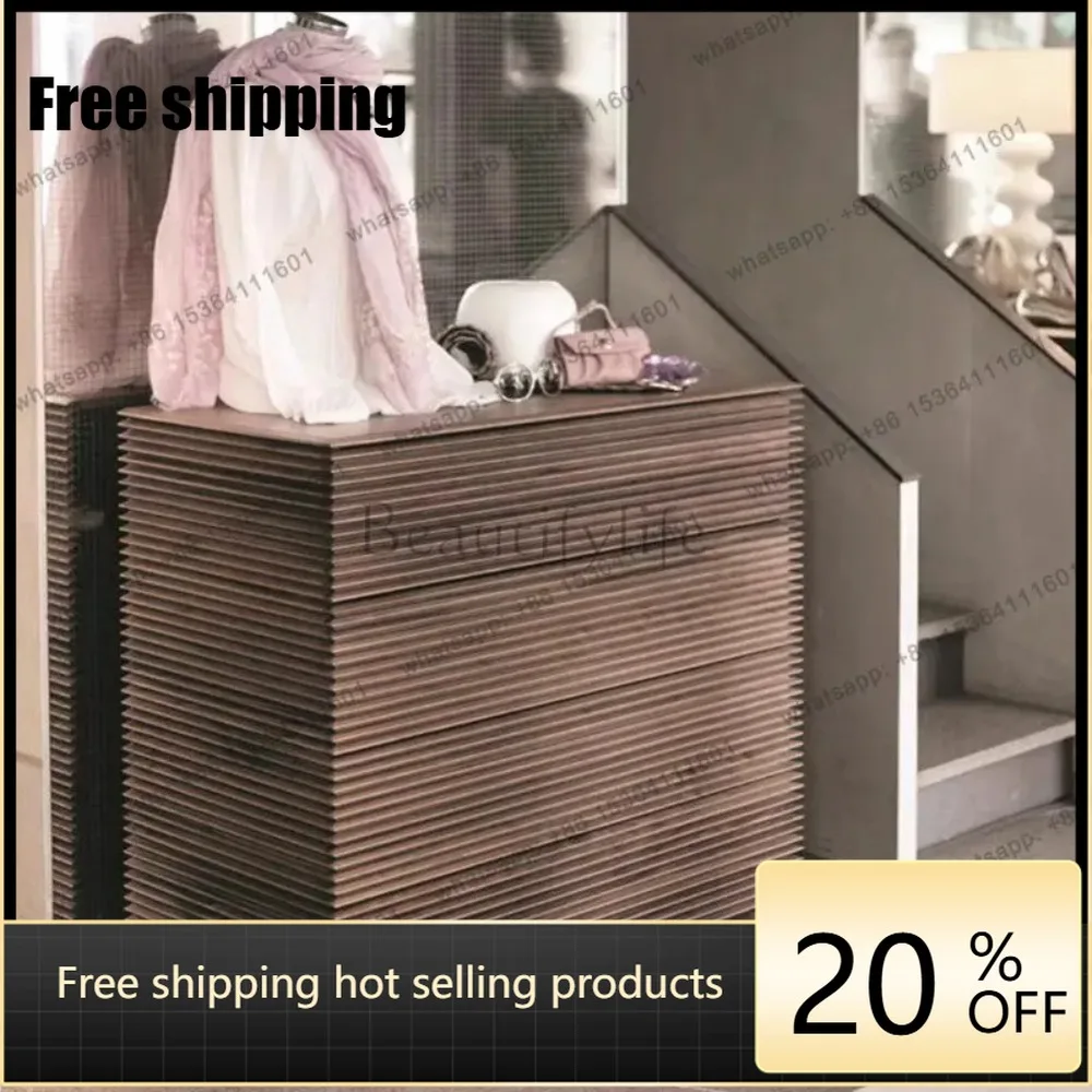 hot Italian minimalist solid wood four chest cabinet bedroom living room entrance drawer decorative cabinetFactory Direct