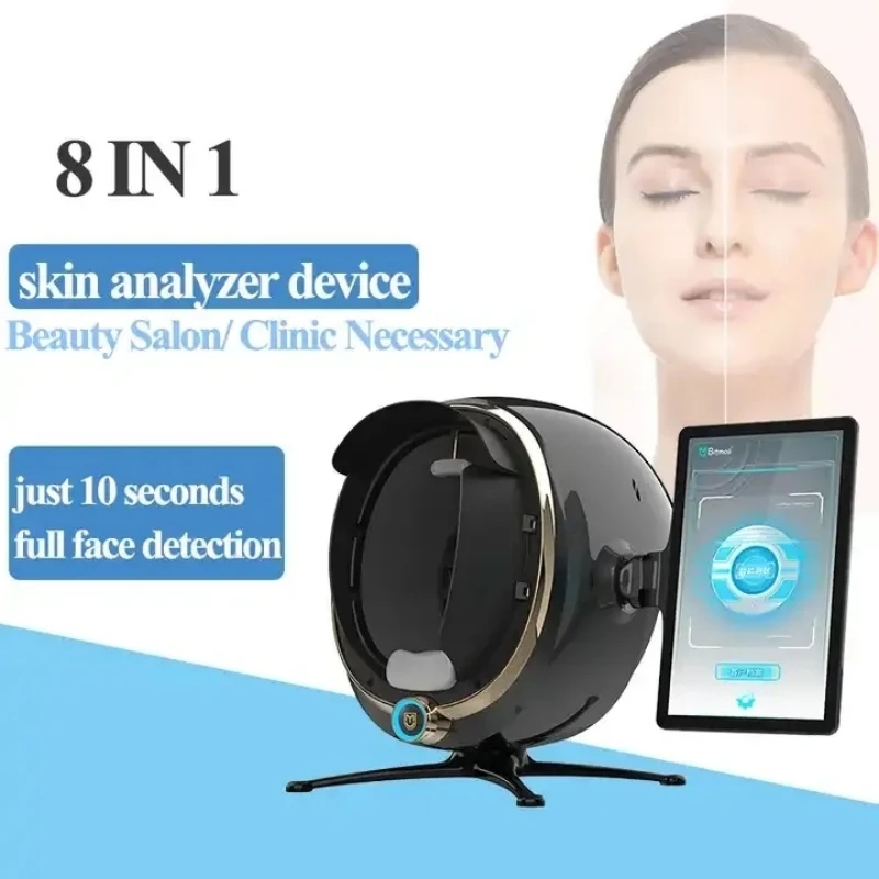 Magic Mirror Facial Scanner Skin Analysis Machine Facial Acne Pores Moisture Test 3D AI Intelligent Face Skin Analyzer Equipment