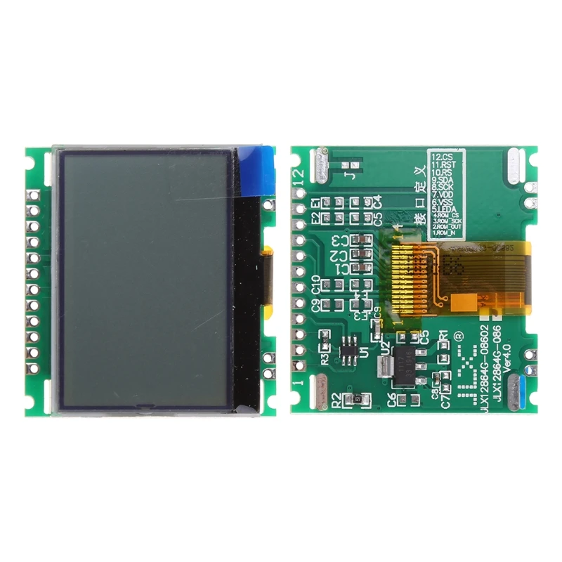 12864 128X64 Serial SPI Graphic COG LCD Module Display Screen Build-in LCM Drop shipping