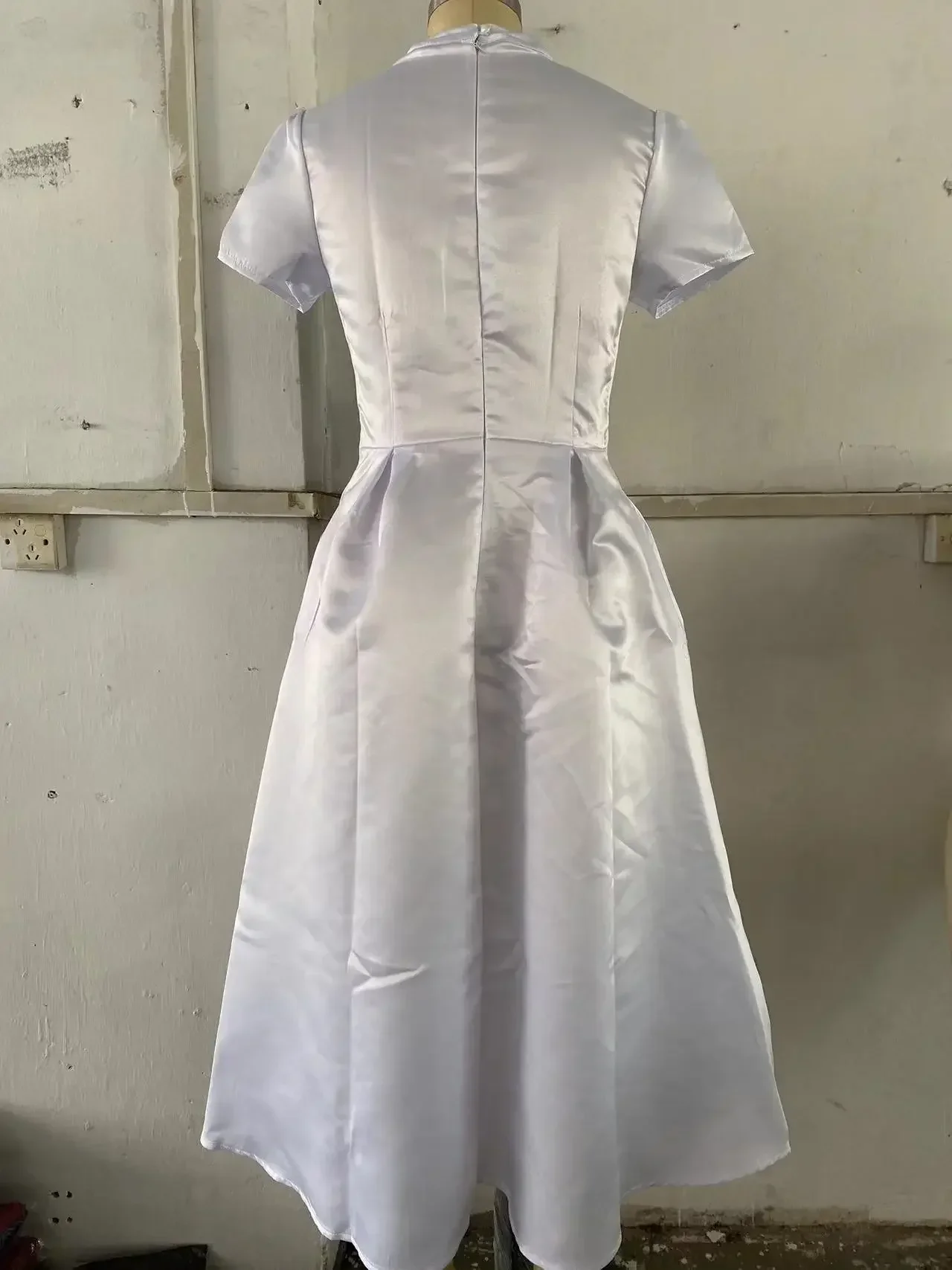 Spring Evening Women's Dress Black Satin A-line Pocket Elegant Dresses Female Casual Fashion Loose Party Clothes Ladies