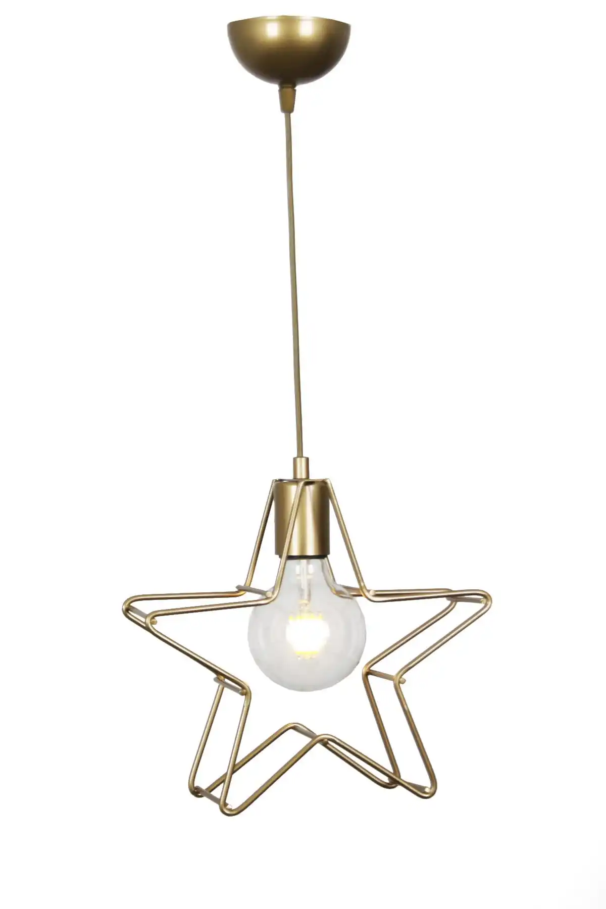 

DOLBOVI Valensiya star single Gold tumbled Modern chandelier