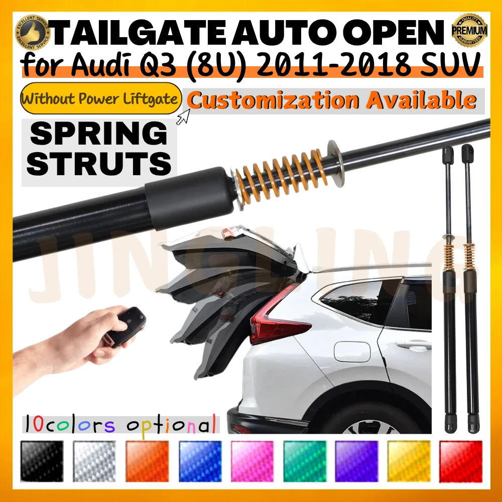 

Qty(2) Trunk Struts with Spring for Audi Q3 (8U) 2011-2018 SUV Without Power Liftgate Rear Tailgate Lift Support Shock Absorbers