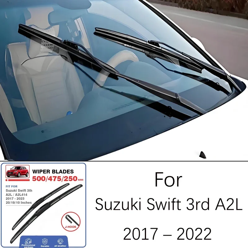 

For Suzuki Swift 3rd A2L 2017-2022 2018 2019 2020 2021 20 19 Inch Front Wiper Blades Windshield Windscreen Window Accessories