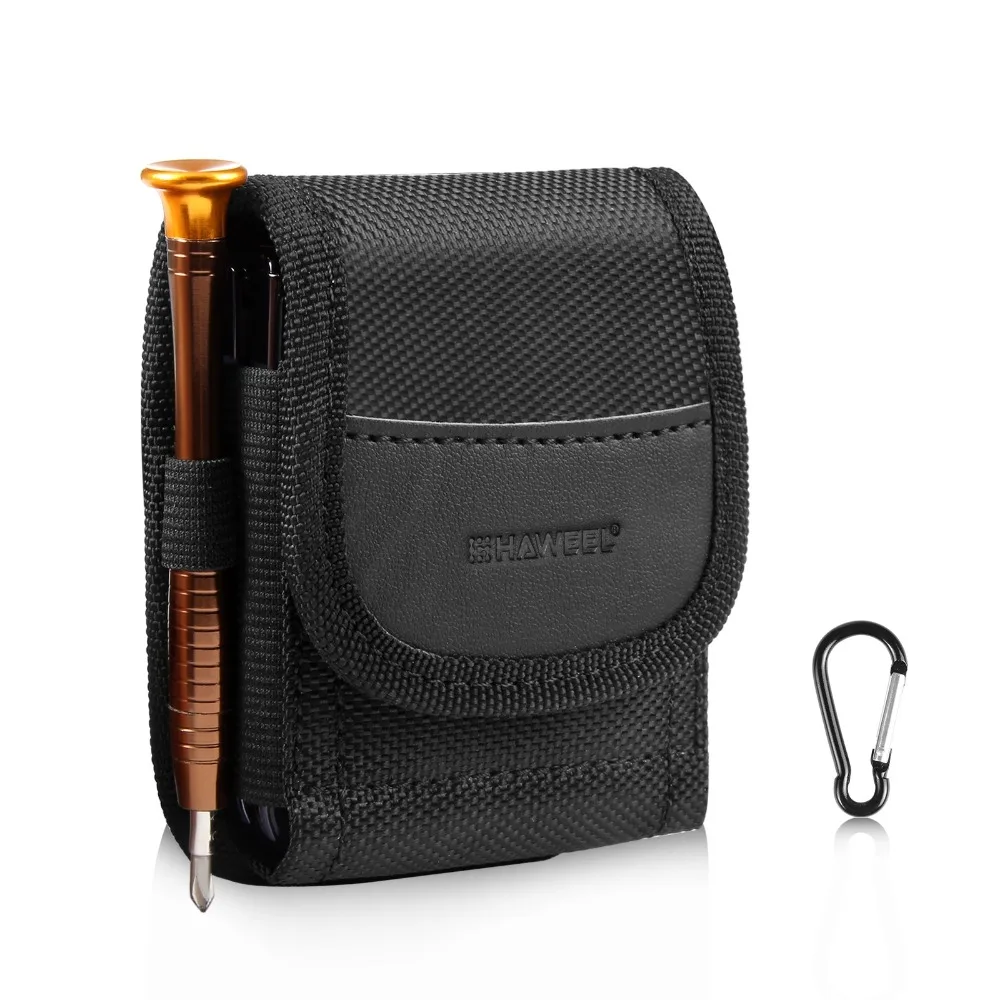 

With Belt Loop Mobile Phone Waist Bag Vertical Durable Nylon Cell Phone Belt Clip Portable Wear-resisting