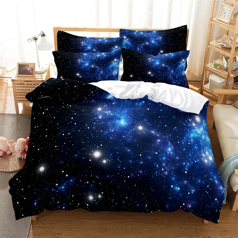 Starry Sky Bedding Set Planet Duvet Cover 3d Bedding Fashion Design Decoration King Duvet Cover Set Double Bed Set Bedding Sets