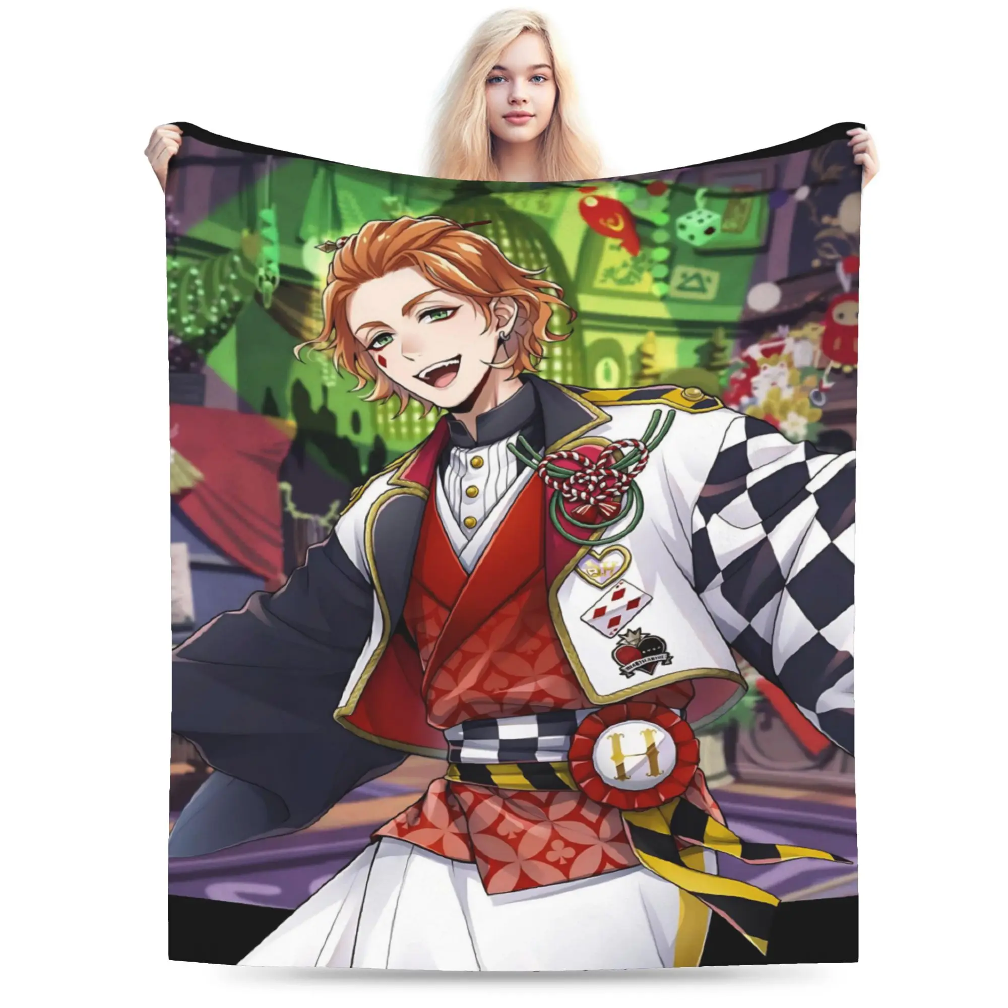 Comfortable Twisted Wonderland Leona Kingscholar  Blanket Accessories Bed Decorative  Throw Blanket Ultra-Soft Flannel