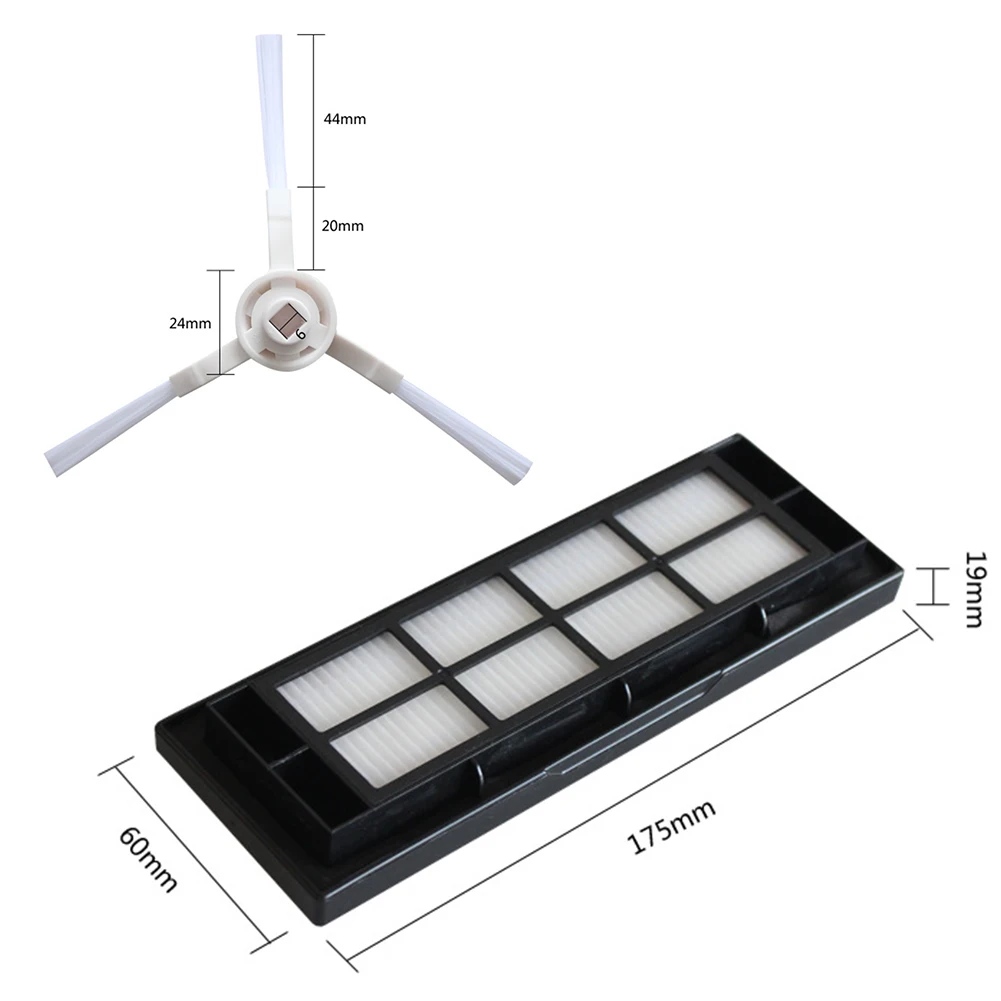 Mejora la filtración del aire y la eficiencia de limpieza con filtro de cepillo lateral principal para Robot aspirador EVERYBOT 3i