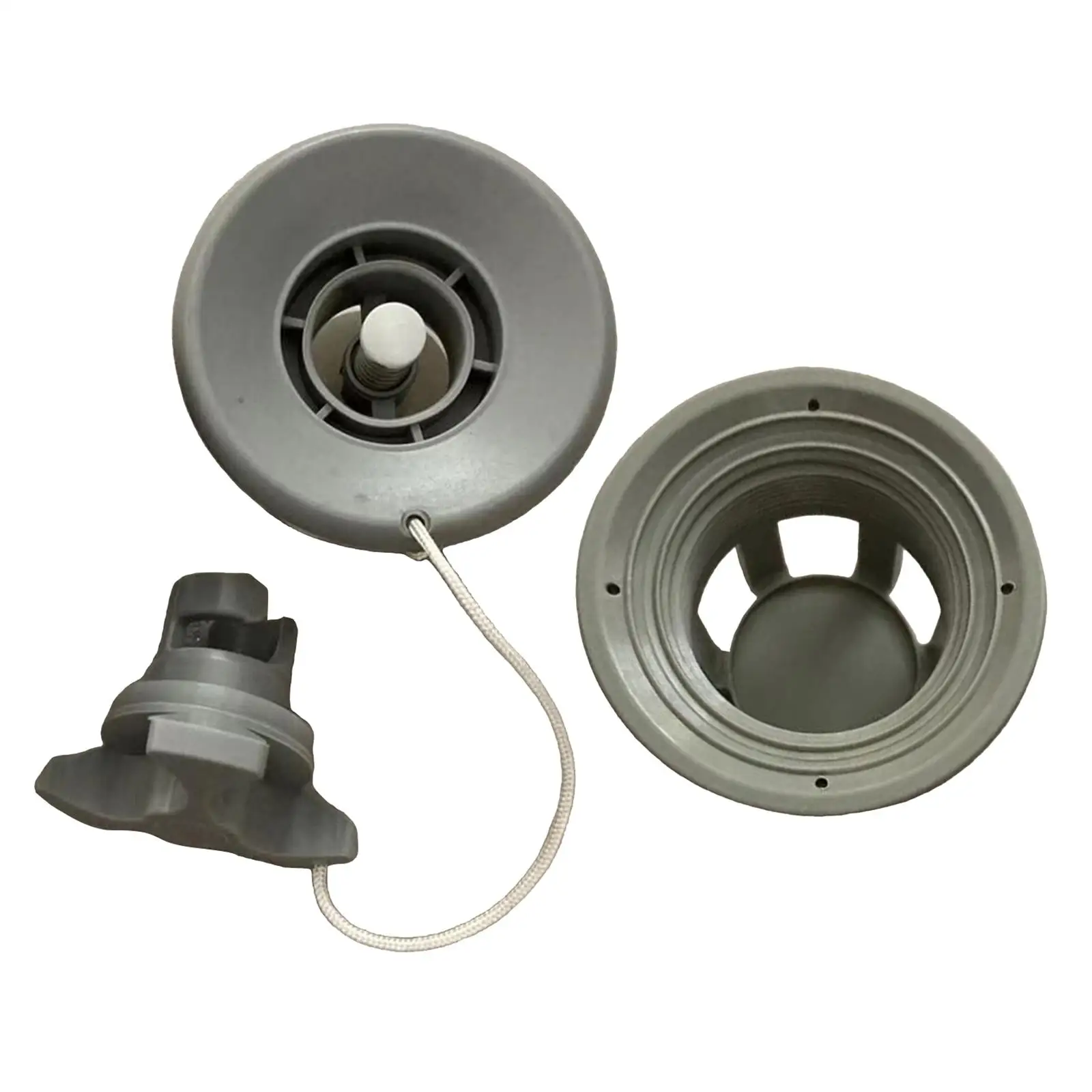 PVC Inflatable Boat Valve Plug Adapter 6 Hole Design Kayak Air Cap Rubber Dinghy Accessory for Water Play