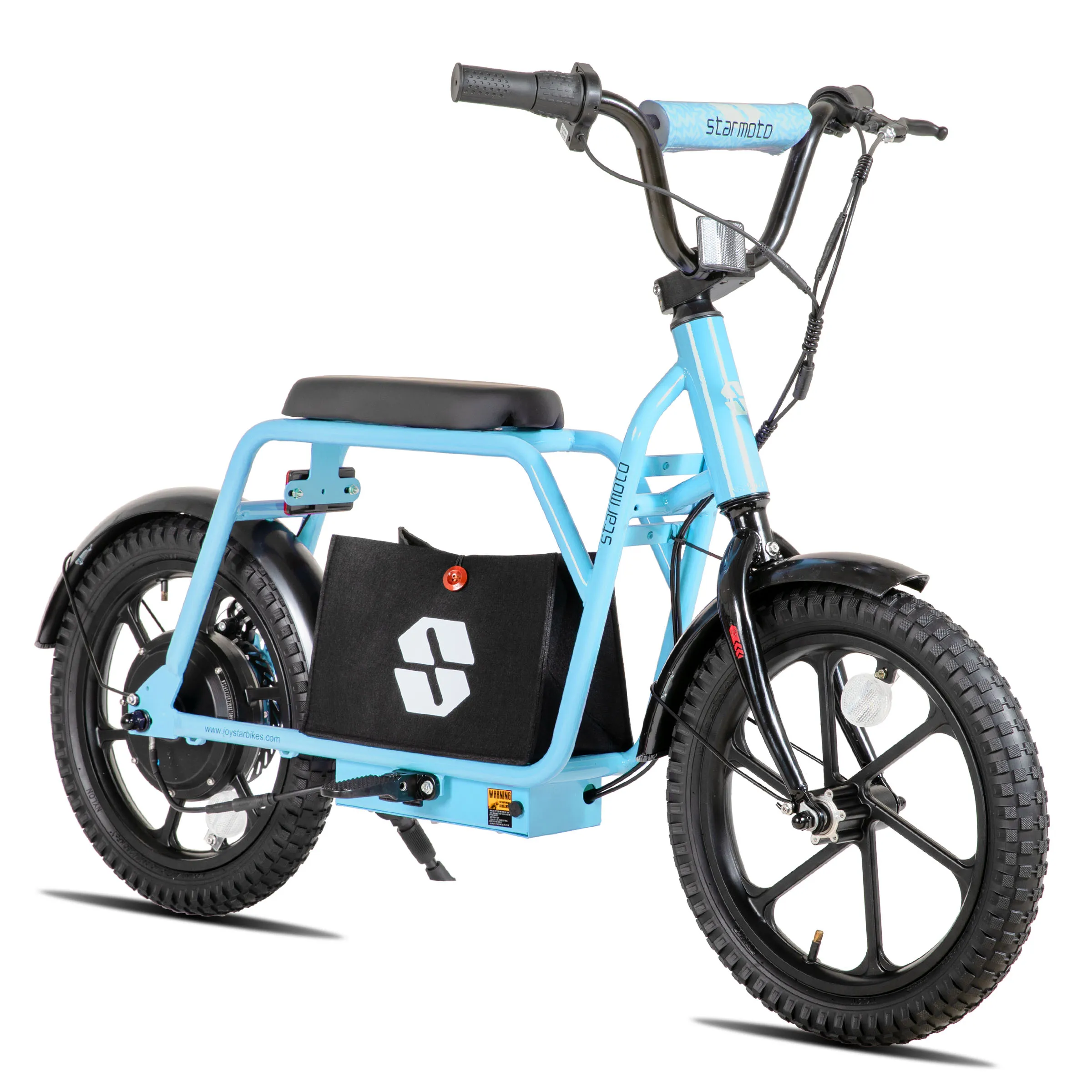 JOYSTAR Starmoto Electric Scooter for Teens 6-12 Years Old with Seat 15.5 Mph Max Speed 250W Motor 16 Inch Wheel Thumb Throttle Easy Assembly And Ride