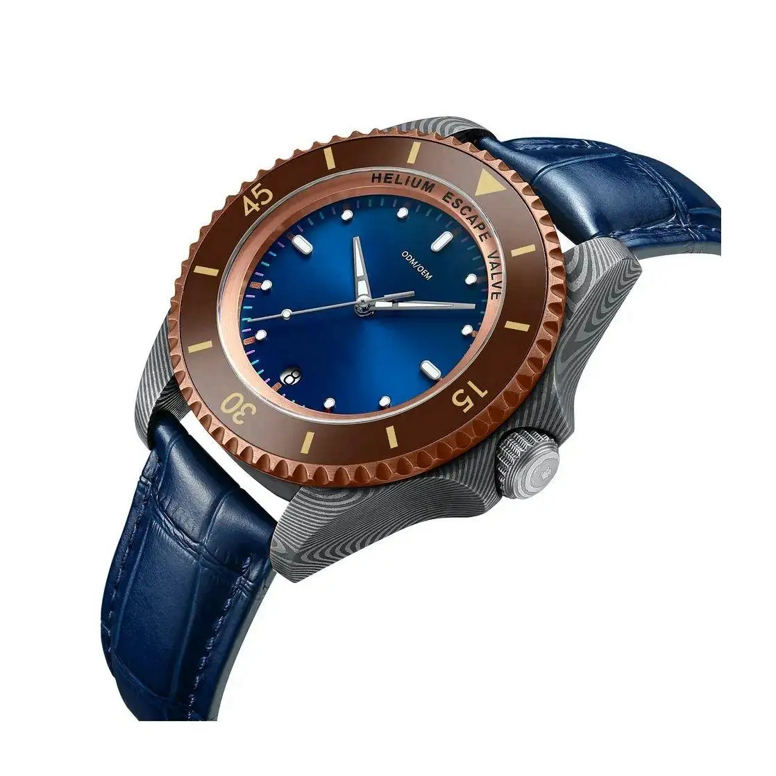 Factory Customized Men Classic Leather Strap Mechanical Watches Commercial Office Gift Watch For Men