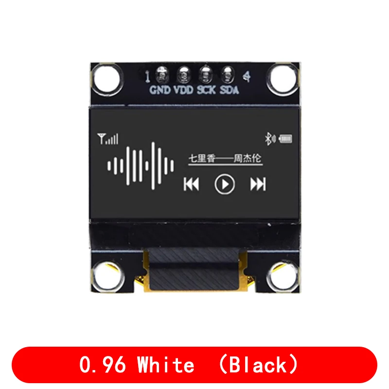 4pin 0.96 "branco/azul/amarelo azul 0.96 polegadas oled 128x64 módulo de exibição oled 0.96" iic i2c comunicar para arduino