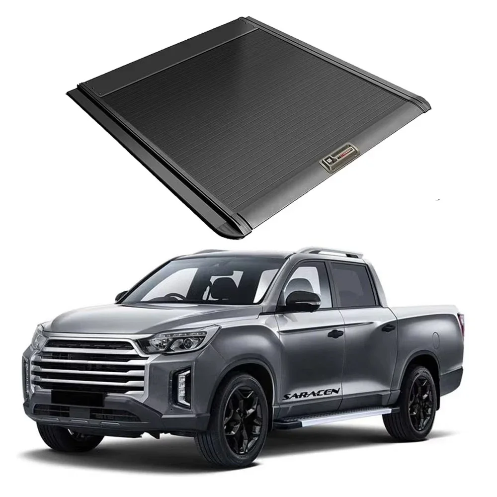 

Pickup Accessories Aluminium Manual Roller Bad Lid Shutter Retractable Truck Tonneau Cover for Ssangyong Musso Grand