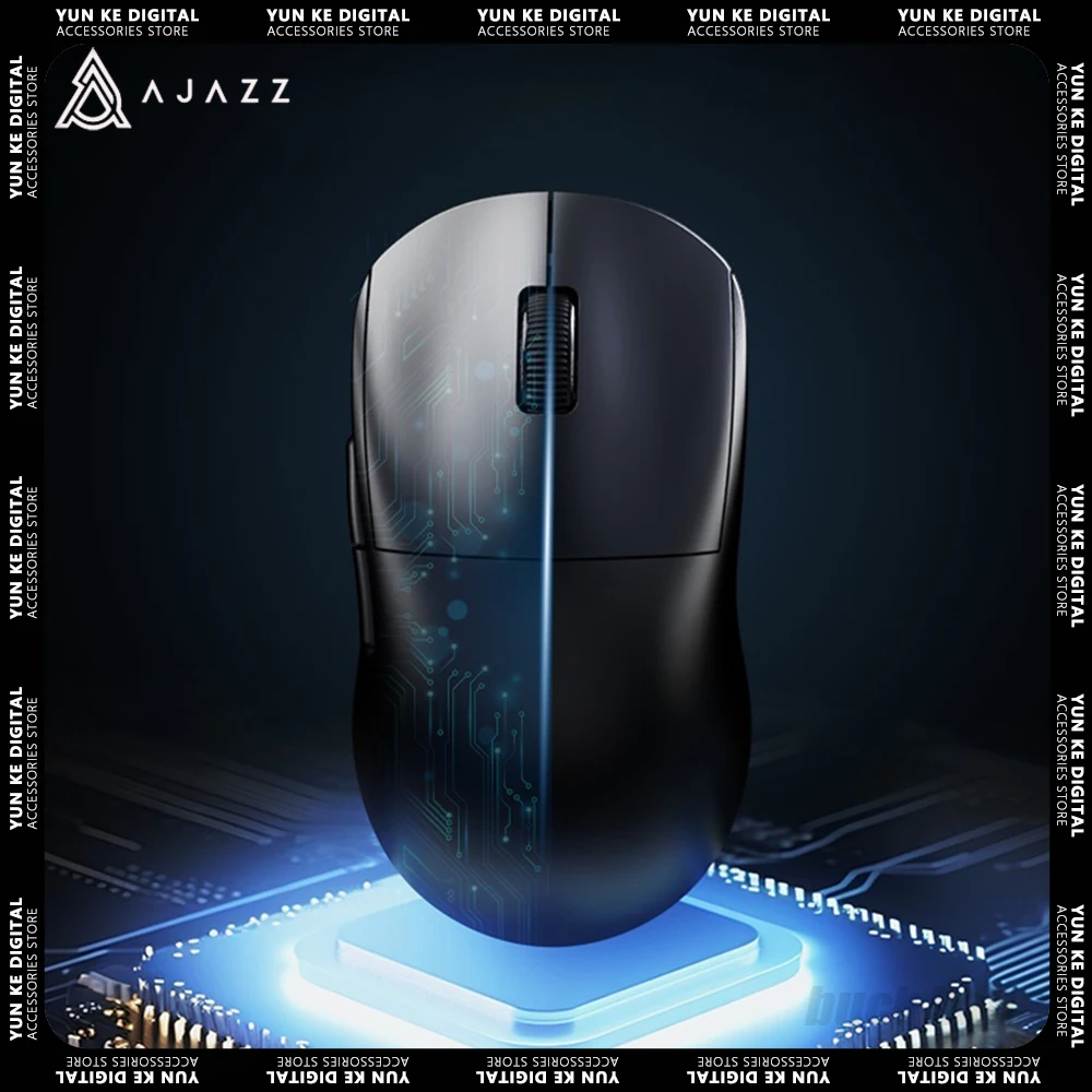 

Ajazz Aj199-4k Paw3395 Sensor Mechanical Mouse 4k Version Dual Mode Gaming Mice Low Delay Wireless Mouse Laptop E-Sports Gifts