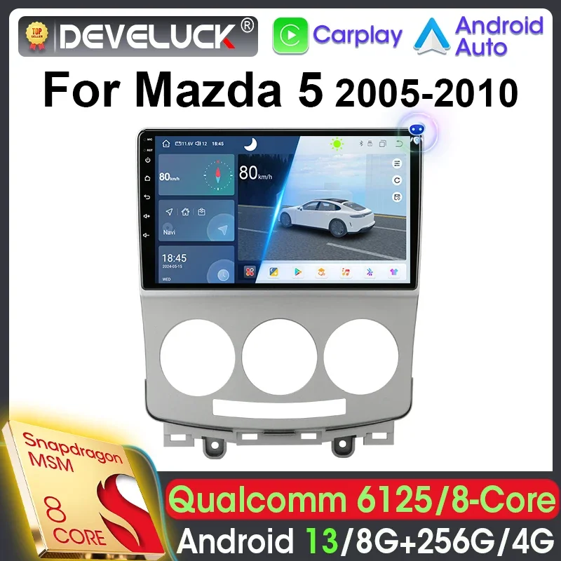 

Android 13 Car Radio 2 Din Qualcomm SM6125 For Mazda 5 2005 - 2010 Stereo Multimedia Video Player GPS 4G WIFI Carplay Auto RDS