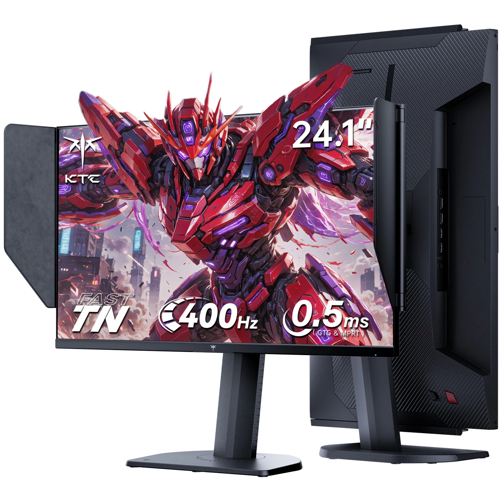 KTC 25M1 400Hz Gaming Monitor 240Hz, FHD 24.1 inch Fast TN Monitor with Shielding Hood, 0.5ms GTG, Adaptive Sync
