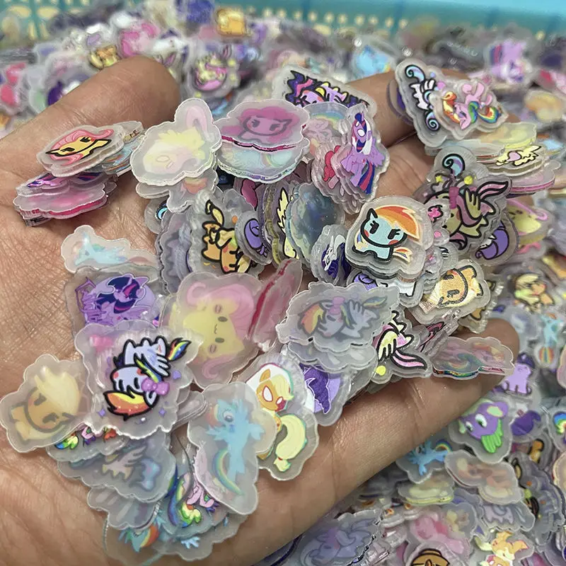 

Random Miniature Premium My Little Pony DIY handmade patch acrylic animation pendant patch handmade DIY decorative pendant gift