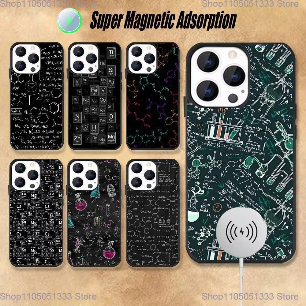

Periodic Table Chemistry Phone Case For iPhone 17,16,15,14,13,12,11,Pro,Max,Plus,Mini,Magsafe,Magnetic Wireless Charging Case