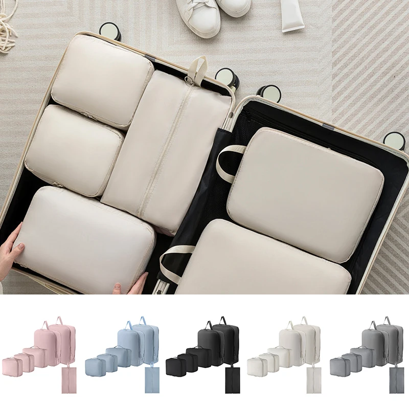 

Compressed Packing Cubes Travel Bags For Shoes Socks Underwear Bras Make-up Storge Bags Portable Organizer Travel Supplies