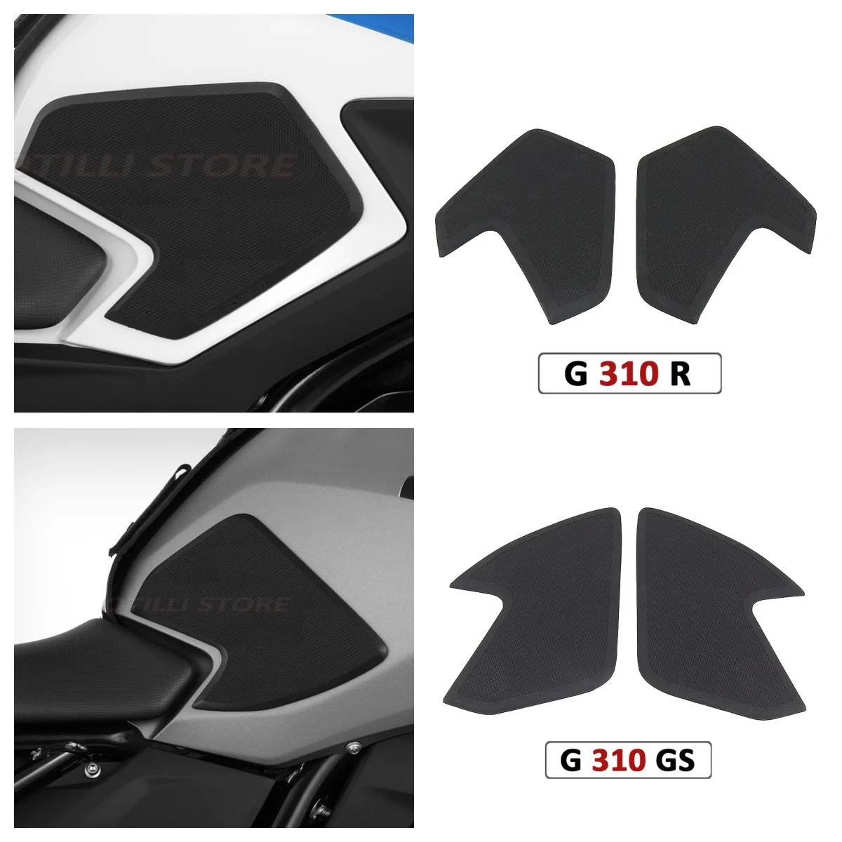 

Для BMW G310GS G310R G 310 R GS мотоциклетная резиновая боковая накладка на топливный бак водонепроницаемые наклейки на бак Нескользящая наклейка-протектор