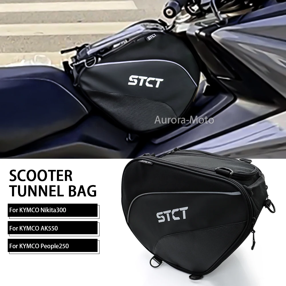 Motorcycle Scooter Tunnel Seat Bag For KYMCO Nikita300 Nikita 300 AK550 AK 550 People250 Tank Saddle Bags Pedal package