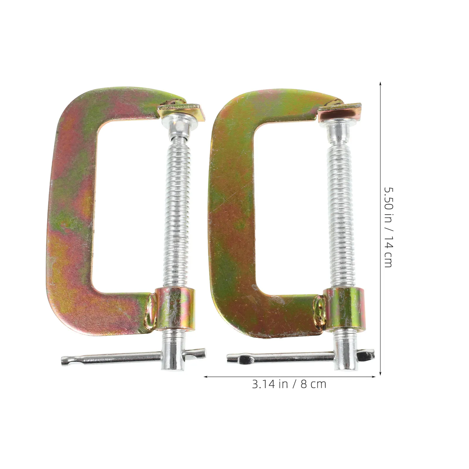 2Pcs High Durability Metal G Clamp Woodworking Clamp Secure Fastening Tool for Wood Metal DIY Projects Clamps Heavy Duty