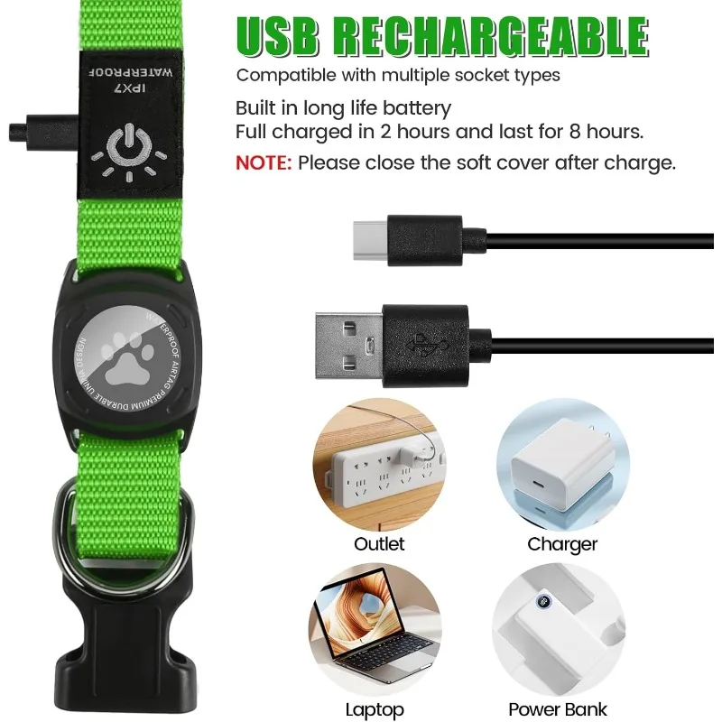 Waterproof AirTag Dog Collar 5