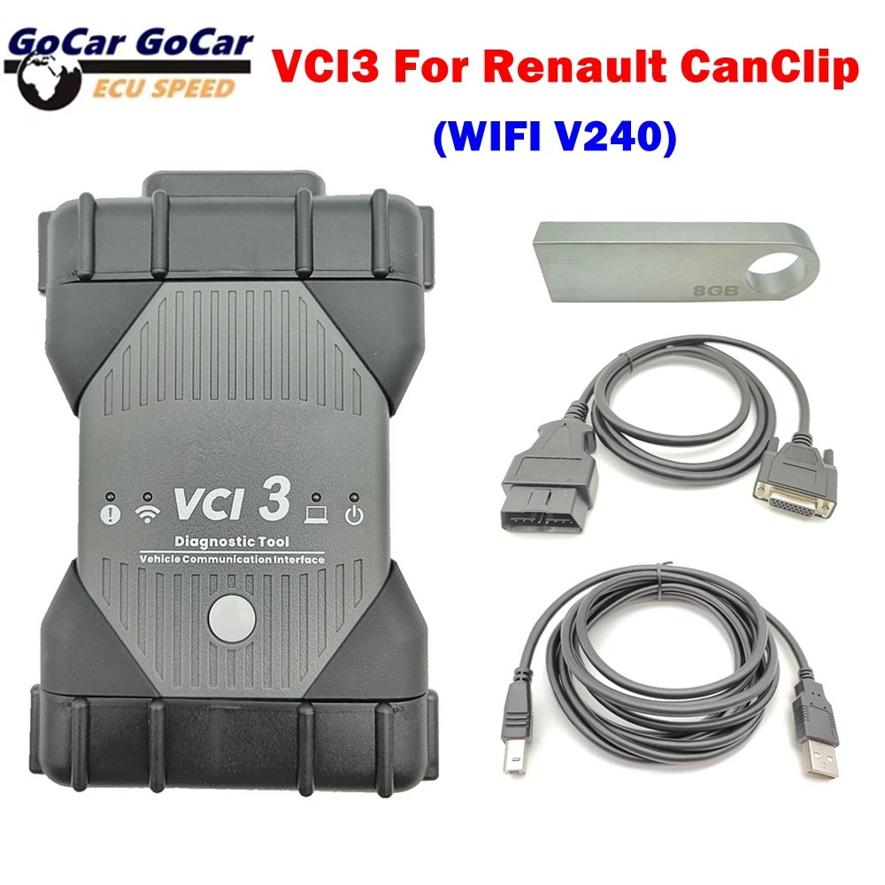 

Latest Updated CAN CLIP VCI3 WIFI Support New Cars Till 2025 For Renault VCI 3 Better Than Renault VCI Diagnostic Tool