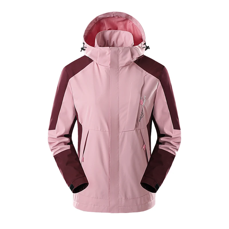 2024 neue Jacke Herren Outdoor abnehmbare Kapuzen mantel wind dicht wasserdicht Paar Bergsteigen tragen Frühling und Herbst Sport mantel