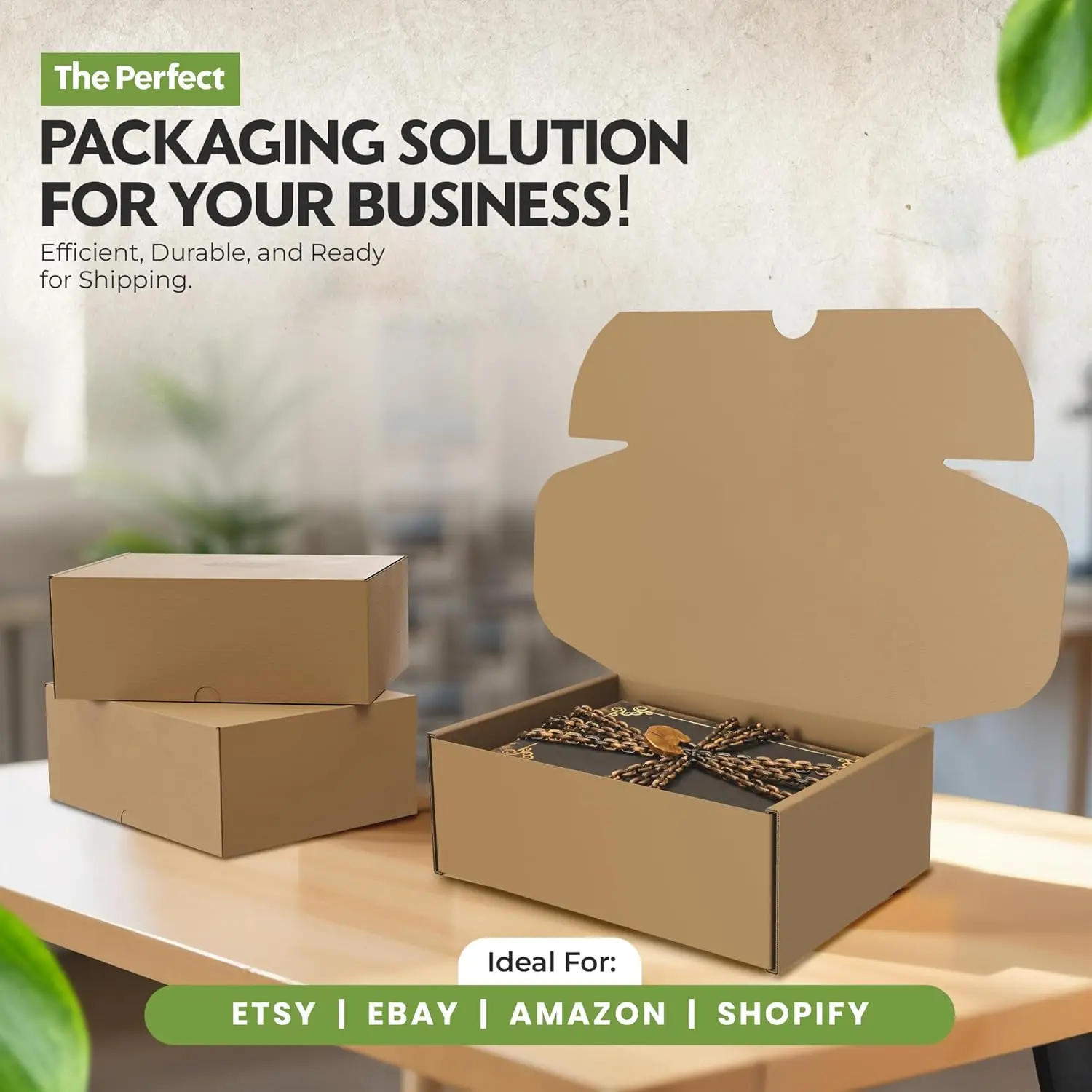 صناديق أحذية من الورق المقوى متوسطة التحمل للشحن - صناديق بريد مموجة مقاس 12 × 9 × 4.125 بوصة مع أغطية ذاتية الغلق #6